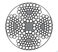 四股扇形股鋼絲繩